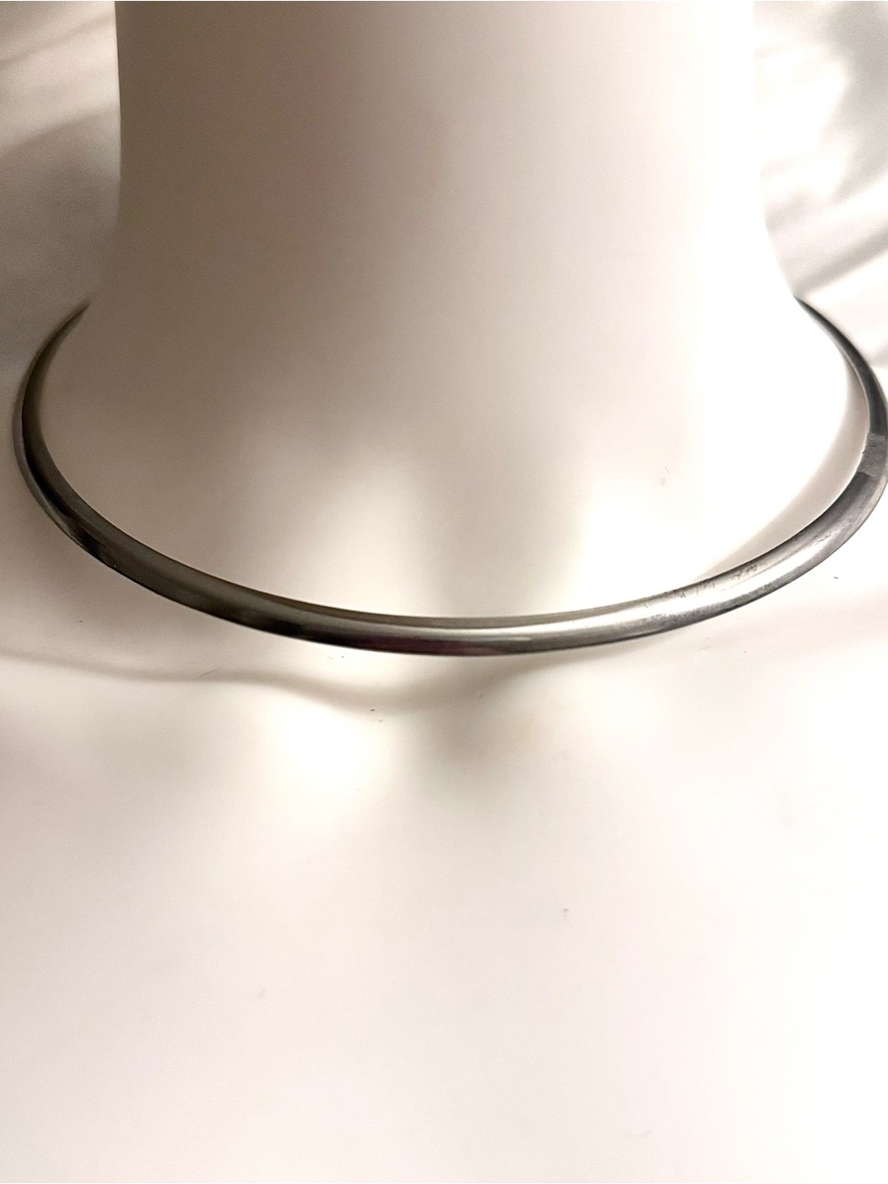 Minimalist Silver Choker Necklace